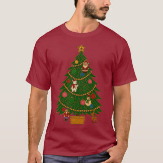Cloisonne-Kunst-Weihnachtsbaum-Figurenschmuck T-Shirt