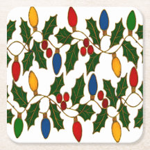 Cloisonne Kunst Weihnachtslichter und Stechpalme