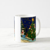 Cloisonne Kunst Whimsical Forest Klassisches Weihn Kaffeetasse (VorderseiteRechts)