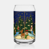 Cloisonne Kunst Whimsical Wald Klassisches Weihnac Dosenglas (Links)