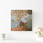 Cloisonne quadratische Wanduhr (Zuhause)