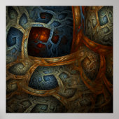 "Cloistered Worlds" Fine Art Print Poster (Vorne)