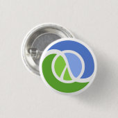 Clojure Logo Button (Vorne & Hinten)
