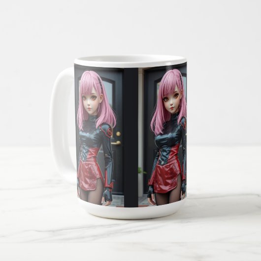 Clone Cyborg Girl Kaffeetasse (Vorderseite Links)