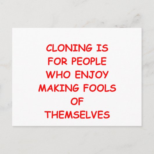 CLONING.png Postkarte (Vorderseite)