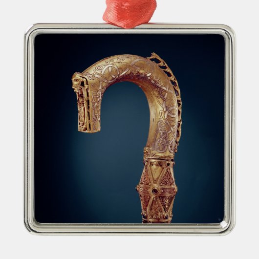 Clonmacnoise Crozier, Landkreis Offaly, Silbernes Ornament (Vorne)