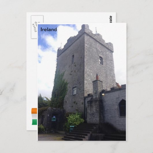 Cloonacuneen Castle, Grafschaft Galway, Irland. Postkarte (Vorne/Hinten)