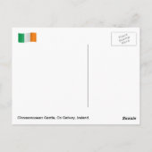 Cloonacuneen Castle, Grafschaft Galway, Irland. Postkarte (Rückseite)