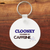Clooney powered by Coffein Schlüsselanhänger (Vorderseite)