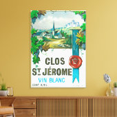 Clos St. Jermoe WeinlabelEurope Leinwanddruck (Insitu (Wohnzimmer))