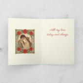 Close Enough To Feel Forever Art Nouveau  Karte (Innenseite)