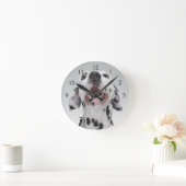 Close up of a Dalmatian dog Runde Wanduhr (Zuhause)