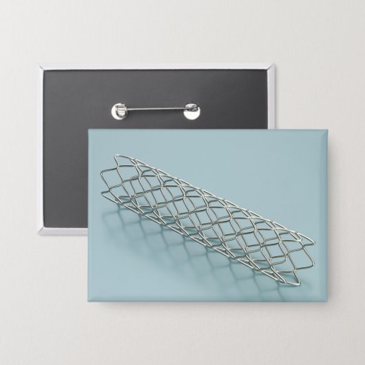 Close-up of medical stent button (Vorderseite/Rückseite)