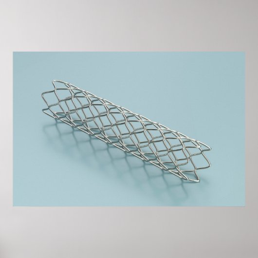 Close-up of medical stent poster (Vorne)
