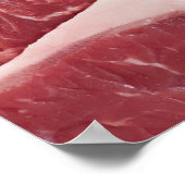 Close-up of raw steak poster (Ecke)