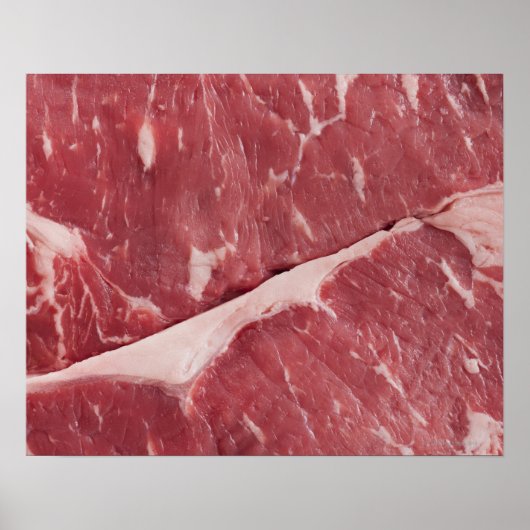 Close-up of raw steak poster (Vorne)