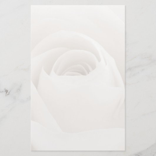 Close up of White Rose Petals Briefpapier (Vorderseite)