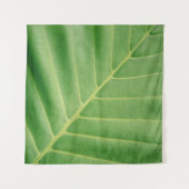 Close up photo of green leaf wandteppich (Vorderseite (Horizontal))