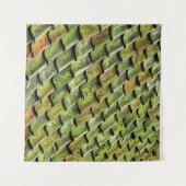 Close-up photo of green shingle roof wandteppich (Vorderseite (Horizontal))