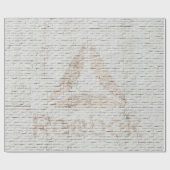 Close-up photo of Reebok logo on wall Geschenkpapier (Flach)