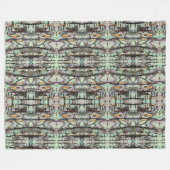 Close-up scene of birch log stumps, rustic charm fleecedecke (Vorderseite (Horizontal))