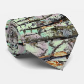 Close-up scene of birch log stumps, rustic charm krawatte (Gerollt)