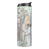 Close-up scene of birch log stumps, untamed  thermosbecher (Nach links gedreht)