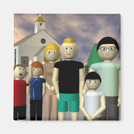 Closed Beach-Magnet Magnet (Vorne)