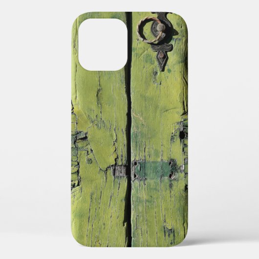 Closed brown wooden 2-panel door Case-Mate iPhone hülle (Rückseite)