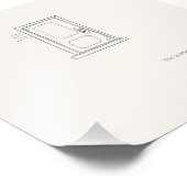 Closed Door/ Minimal Line Art/ Wall Art Fotodruck (Ecke)