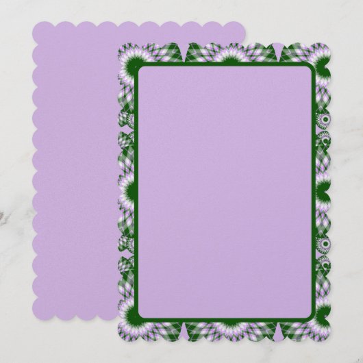 Closed Fields Kaleidoskop Feiertagskarte (Vorne/Hinten)