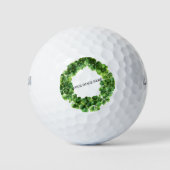 Closed Kleeblatt Circle Personalisiert Image Logo Golfball (Vorderseite)