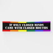 Closed Minds Gay Pride Banner (Horizontal)