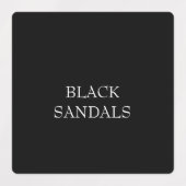 Closet Black Shoe Classification Labels Etiketten (Design 2)