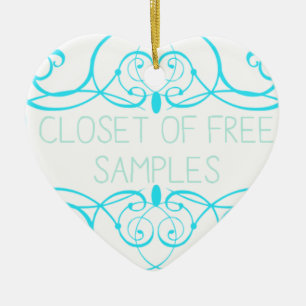 Closet of Free Samples Blue Line Keramikornament