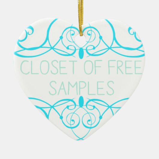 Closet of Free Samples Blue Line Keramikornament (Vorne)