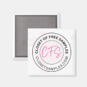 Closet of Free Samples Logo 2021 Edition Magnet (Vorderseite/Rückseite)