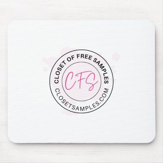 Closet of Free Samples Logo 2021 Edition Mousepad (Vorne)