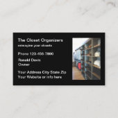 Closet Organisieren Visitenkarte (Vorderseite)