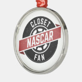 ClosetNASCARFan Verzierung Silbernes Ornament (Links)