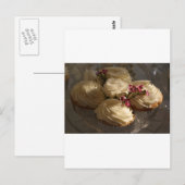 Closeup-Cupcakes Postkarte (Vorne/Hinten)