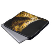 CLOSEUP FOTO LEOPARD LAPTOPSCHUTZHÜLLE (Vorne Knopf)
