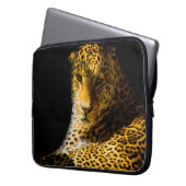 CLOSEUP FOTO LEOPARD LAPTOPSCHUTZHÜLLE (Vorderseite Links)