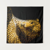 CLOSEUP FOTO LEOPARD WANDTEPPICH (Vorderseite (Horizontal))