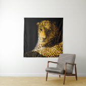 CLOSEUP FOTO LEOPARD WANDTEPPICH (Beispiel)