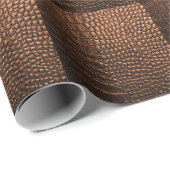 Closeup: Krokodilledertextur. Geschenkpapier (Rolleneckpunkt)