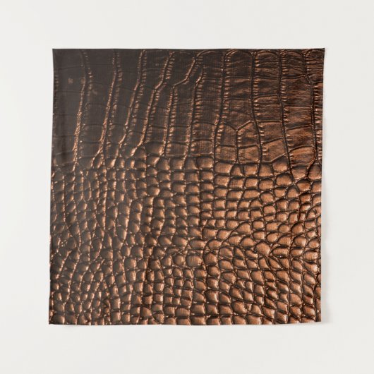 Closeup: Krokodilledertextur. Wandteppich (Vorderseite (Horizontal))