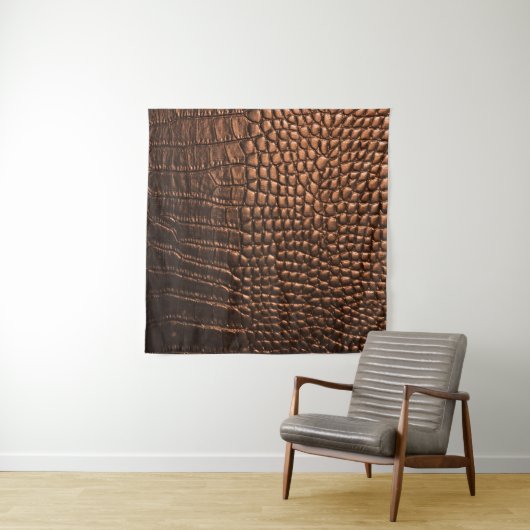 Closeup: Krokodilledertextur. Wandteppich (Beispiel)