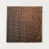 Closeup: Krokodilledertextur. Wandteppich (Vorderseite)