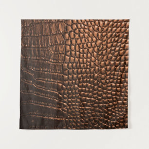 Closeup: Krokodilledertextur. Wandteppich